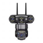 دوربین مداربسته اشورد مدل SMQ11 سیم کارتی چرخشی ۳ لنز