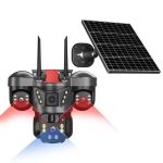 دوربین مداربسته مینی اسپیددام سیمکارتی خورشدی 12 مگاپیکسل V380 PRO