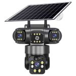 دوربین خورشیدی سیمکارتی ۳ لنز ۱۲ مگاپیکسل v380 vts28-g