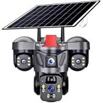 دوربین سولار سیمکارتی 4G V380 X3 با کیفیت 15 مگاپیکسل و لنز سه‌ زاویه‌ای