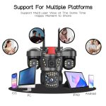 دوربین مینی اسپیددام 3 لنز چرخشی سیمکارتی 15 مگاپیکسل مدل هیولا V380 PRO 3LR6 - تصویر 3