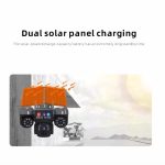 دوربین مینی اسپیددام 2 پنل 3 موتوره(هر لنز یک موتور مجزا)3PTZ سیمکارتی سولار خورشیدی 3 لنز 15 مگاپیکسل V380 PRO L12H - تصویر 2