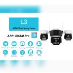 دوربین مینی اسپیددام پهبادی 3 لنز چرخشی سیمکارتی 15 مگاپیکسل OKAM PRO L3 - تصویر 2