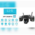 دوربین مینی اسپیددام پهبادی 3 لنز چرخشی سیمکارتی 15 مگاپیکسل آژیر دار OKAM PRO L1 - تصویر 2