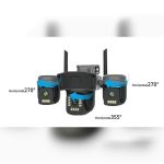 دوربین مینی اسپیددام پهبادی 3 لنز چرخشی سیمکارتی 15 مگاپیکسل آژیر دار OKAM PRO L1 - تصویر 4